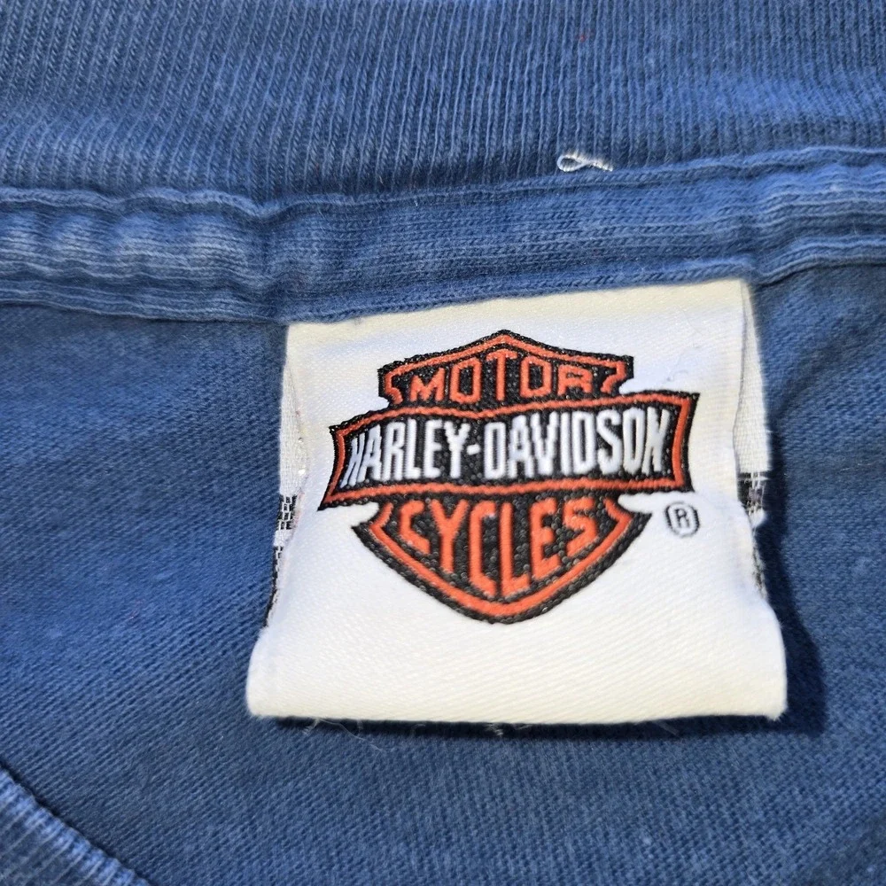Vtg‎ 90s Harley-Davidson T-Shirt Muncie IN Benson Motorcycles Hanes Beefy-T M